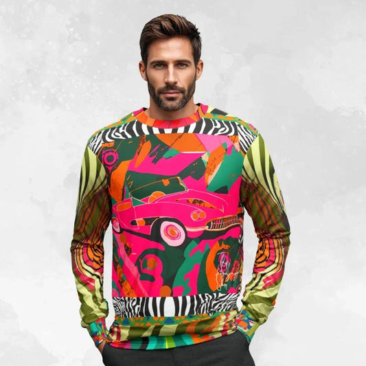 Little Pink Convertible Pop Art Unisex Sweatshirt (Gold Label)