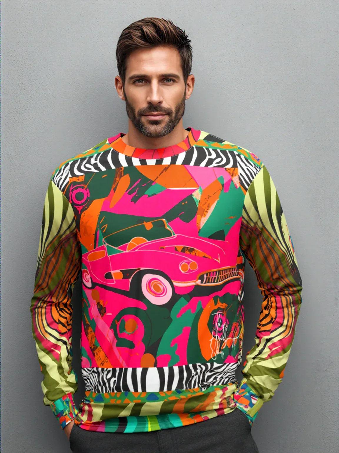 Little Pink Convertible Pop Art Unisex Sweatshirt (Gold Label)