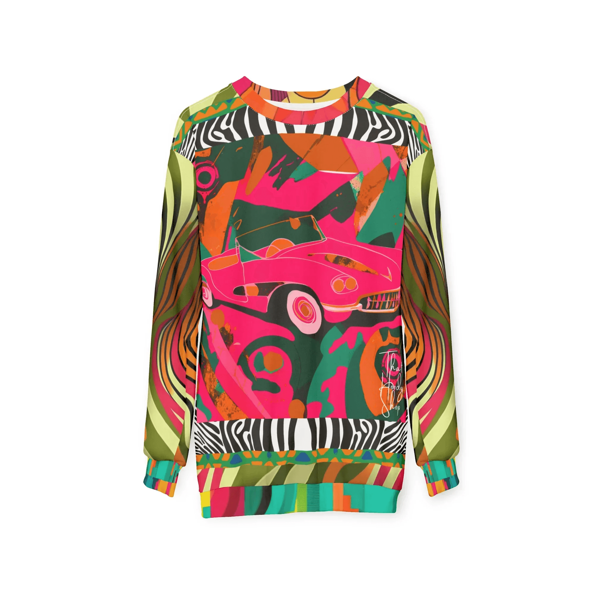 Little Pink Convertible Pop Art Unisex Sweatshirt (Gold Label)