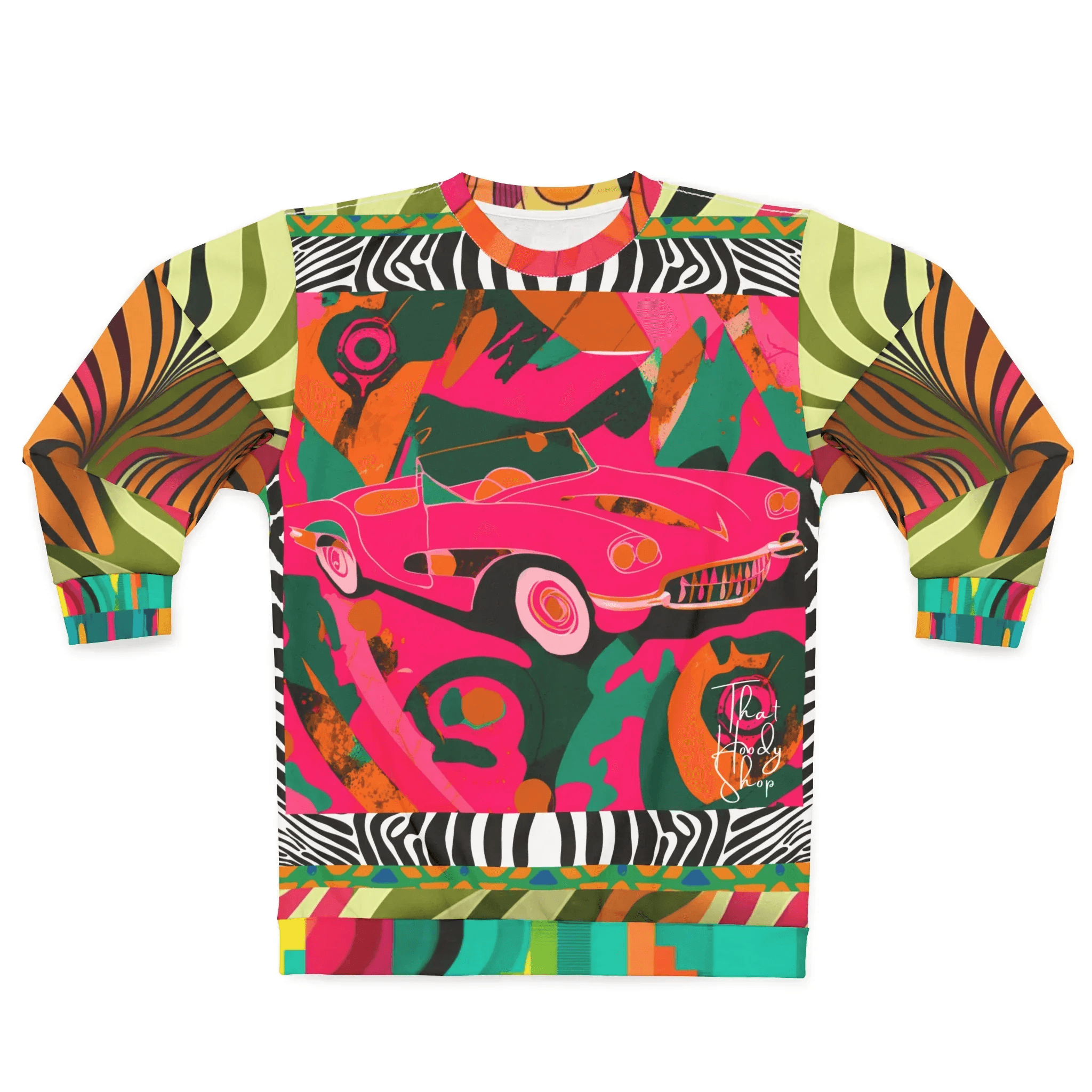 Little Pink Convertible Pop Art Unisex Sweatshirt (Gold Label)