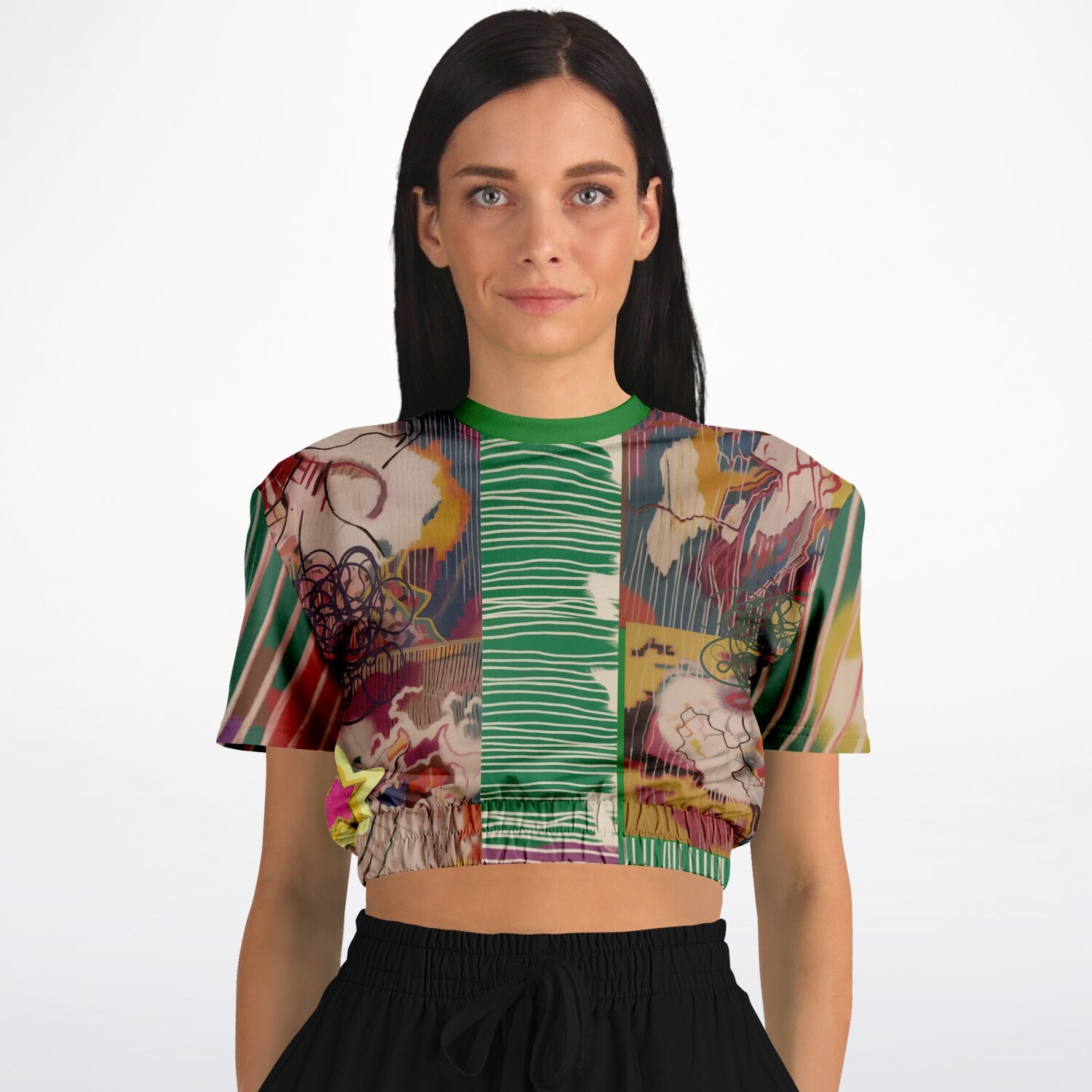 Live from Philadelphia Eco-Poly Short Sleeve Cropped Pullover