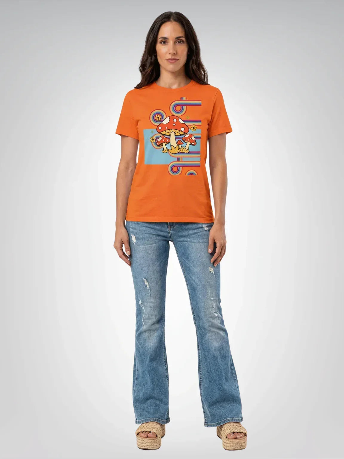 Lost in Mushroom Fields Heavyweight Unisex Tee