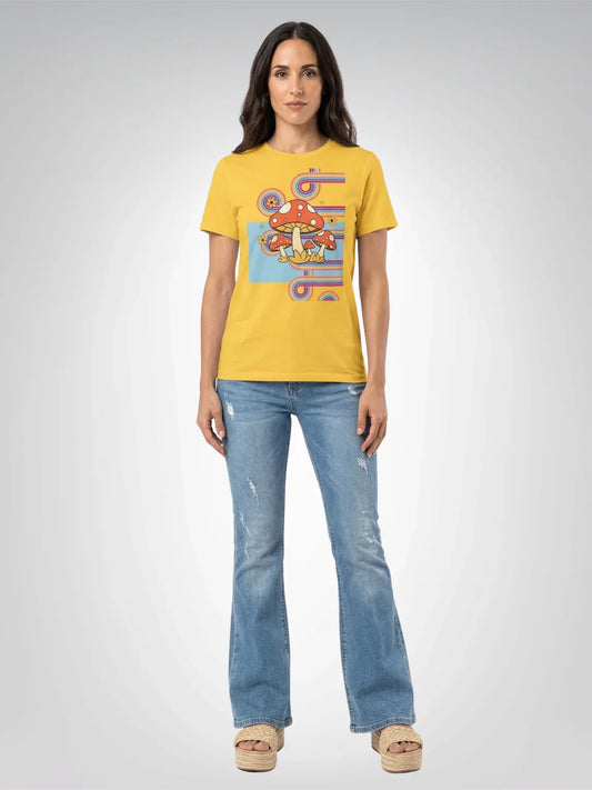 Lost in Mushroom Fields Heavyweight Unisex Tee