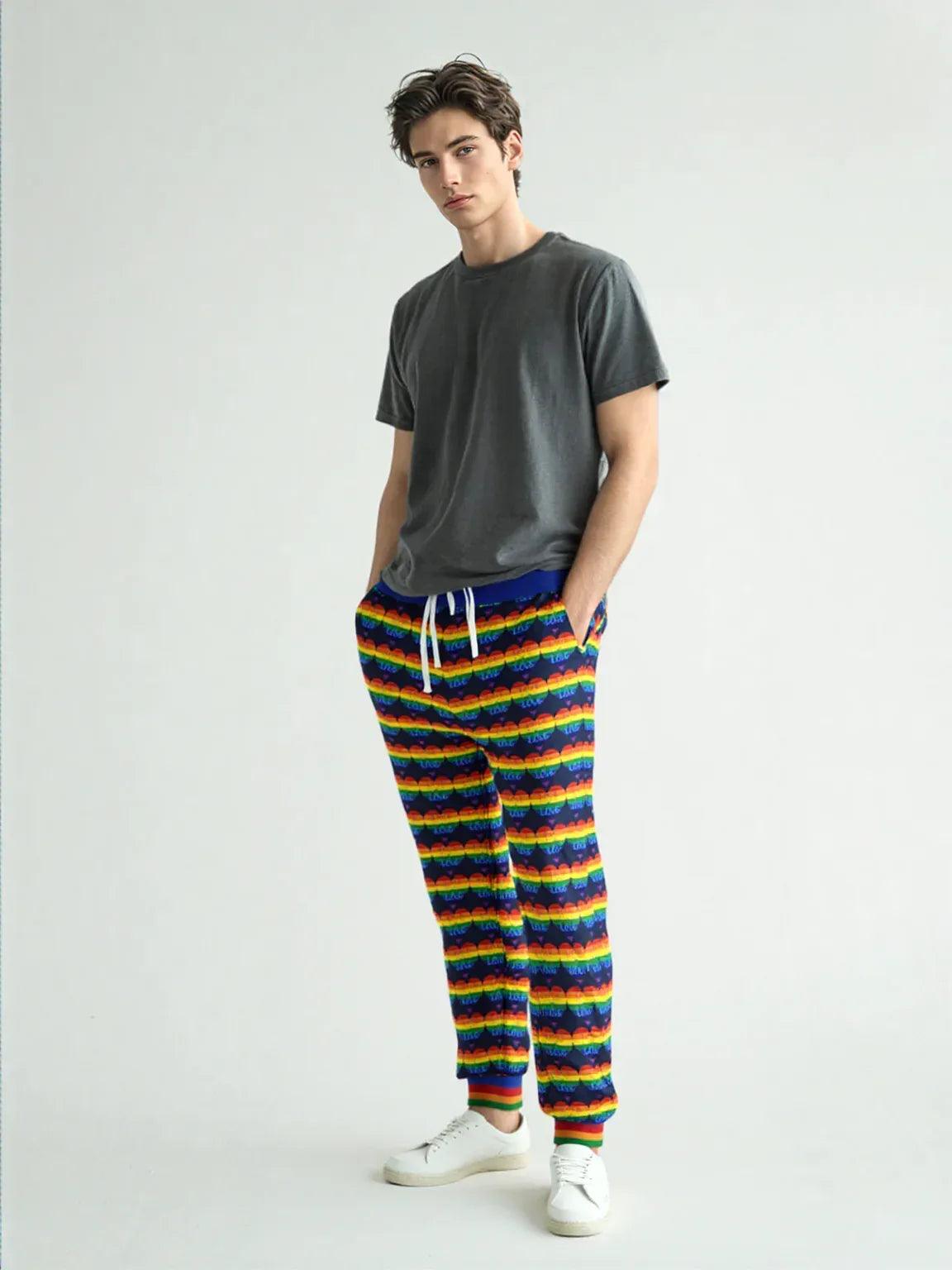 Love is Love in Sailor Navy Eco-Poly Unisex Joggers