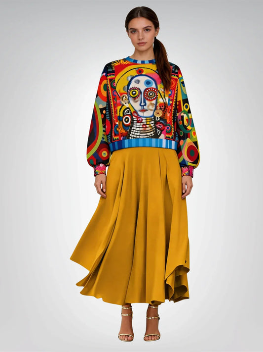 The Projection of Mary Magdalene Cropped Sweatshirt (Gold Label)