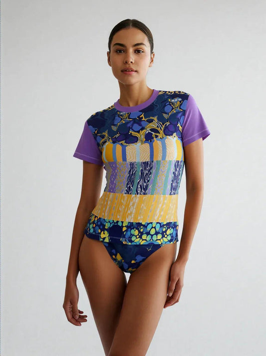 Mass Hypnosis Abstract Floral AOP Women's Tee