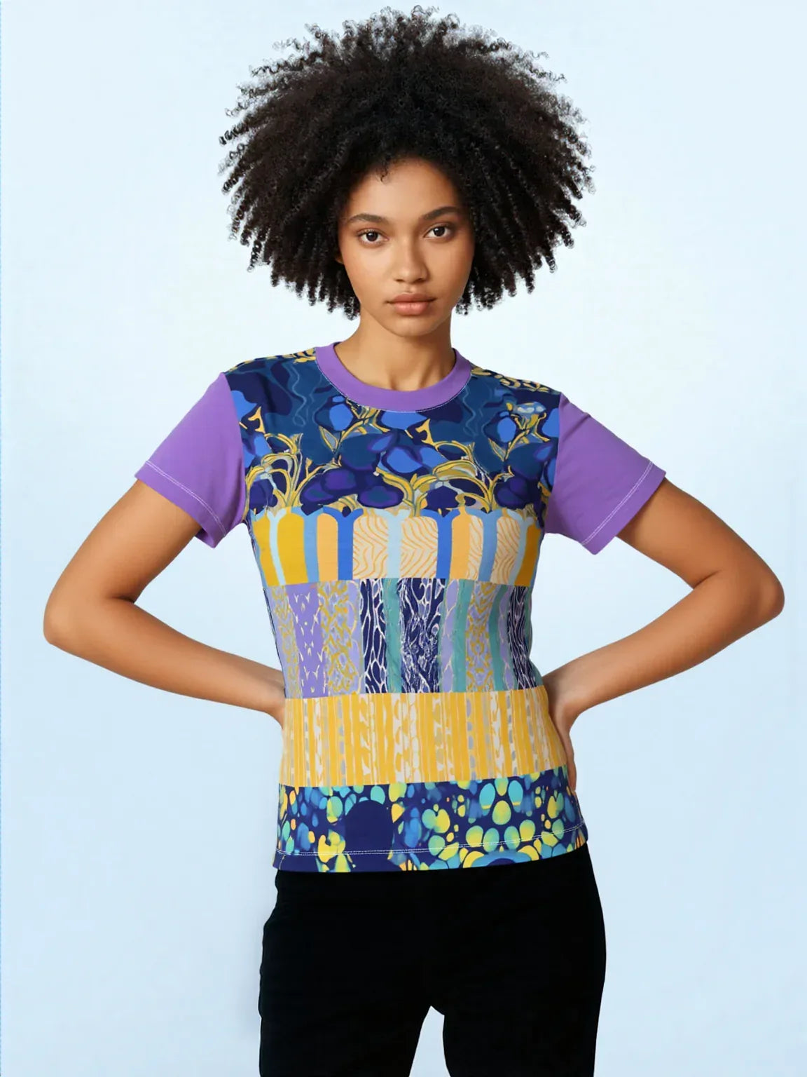 Mass Hypnosis Abstract Floral AOP Women&