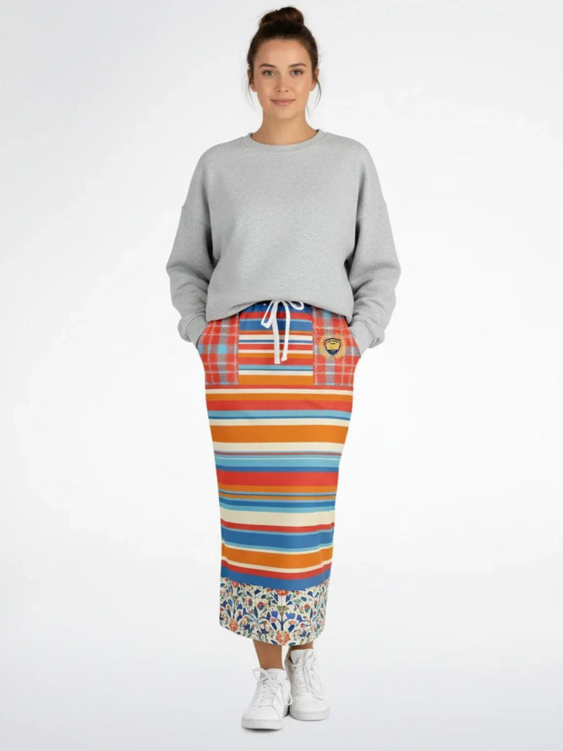 Meet Me in Andalusia Eco-Poly Long Pocket Skirt