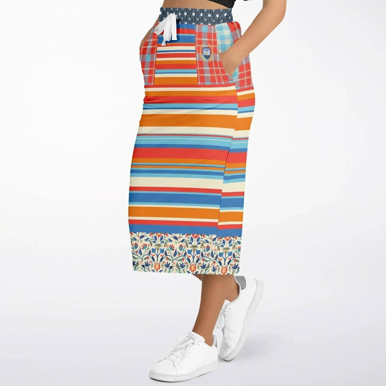 Meet Me in Andalusia Eco-Poly Long Pocket Skirt