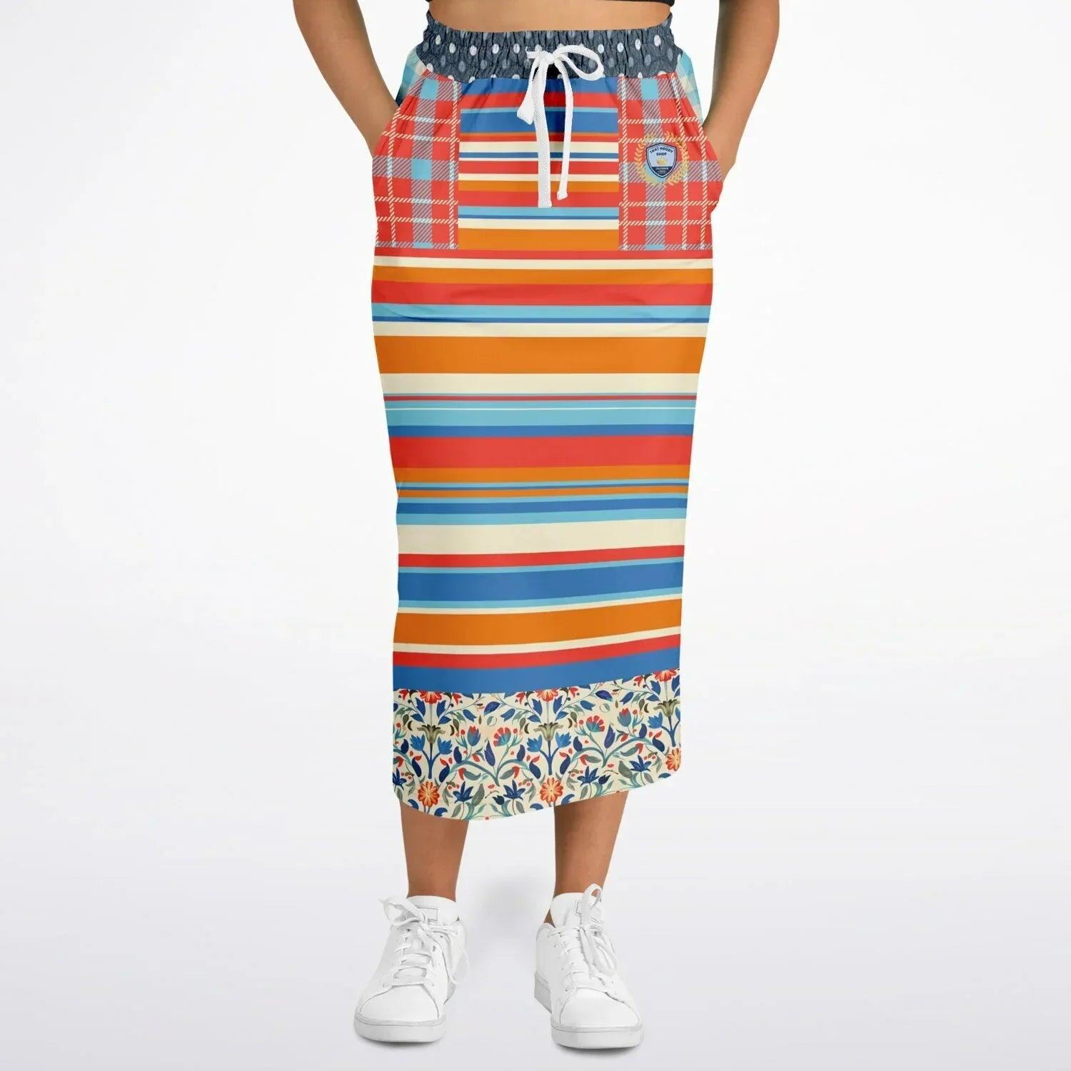 Meet Me in Andalusia Eco-Poly Long Pocket Skirt
