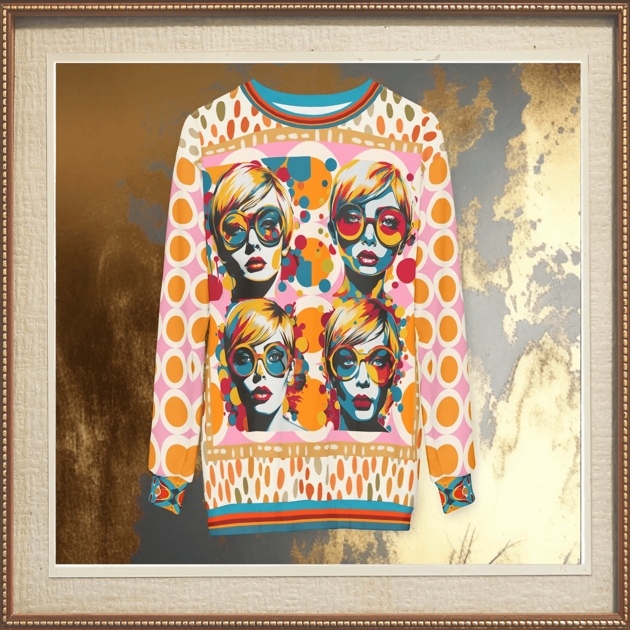 Meet Me in the Middle Pop Art Unisex Sweatshirt (Gold Label)