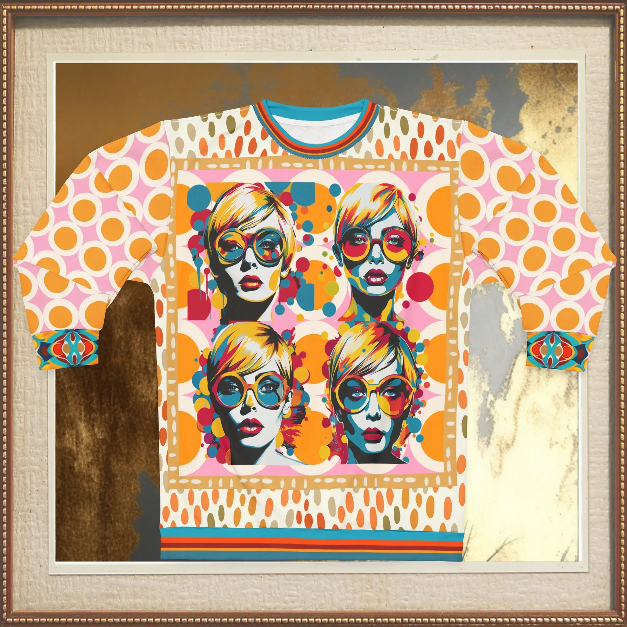 Meet Me in the Middle Pop Art Unisex Sweatshirt (Gold Label)