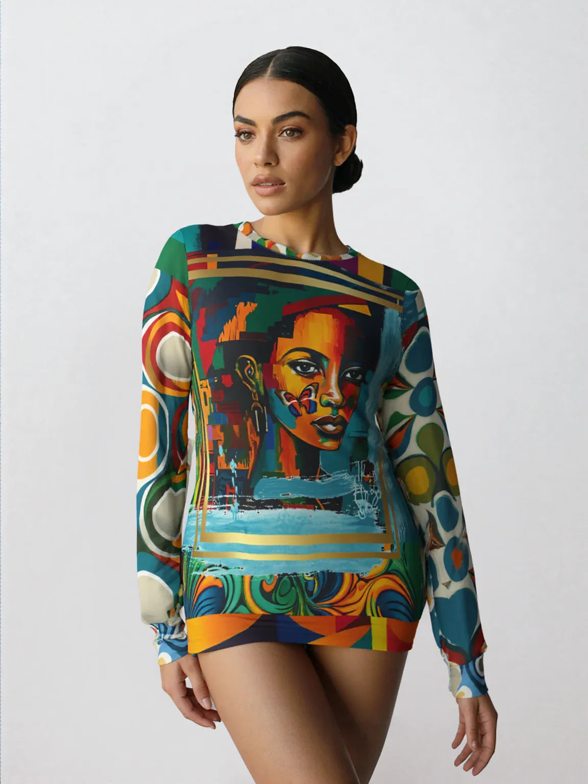 Miss Brooklyn Graffiti Art Unisex Sweatshirt (Gold Label)