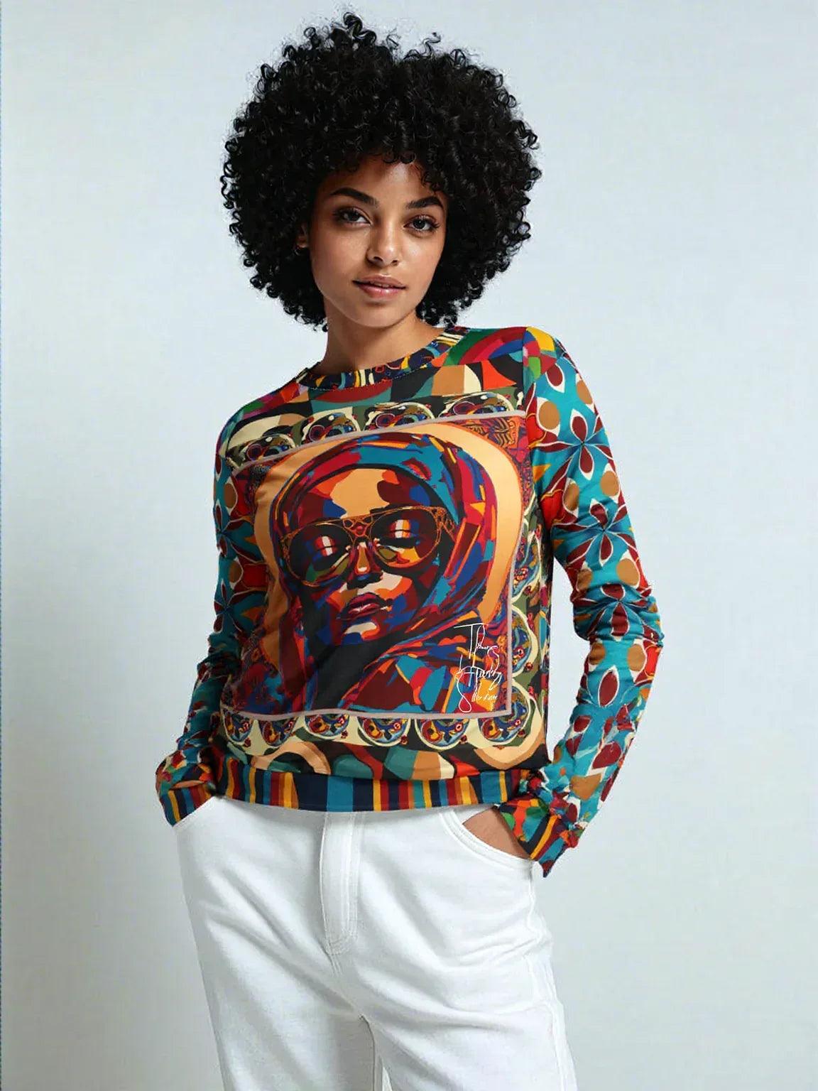 Mother Mary Full of Grace Pop Art Unisex Sweatshirt (Gold Label)