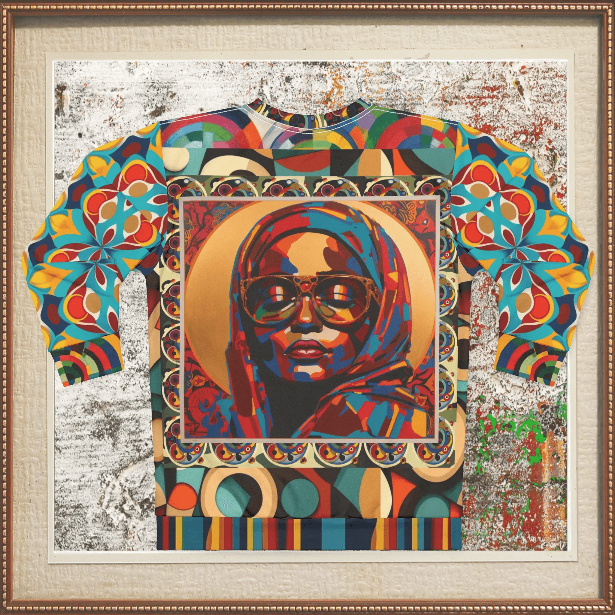 Mother Mary Full of Grace Pop Art Unisex Sweatshirt (Gold Label)