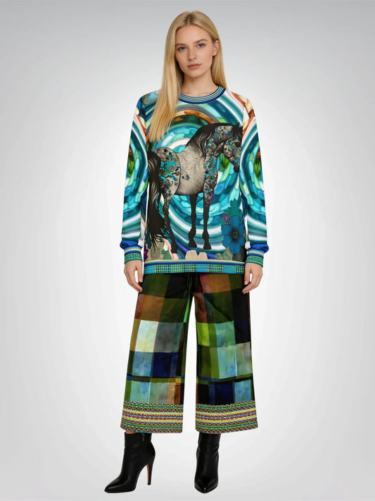 My Beautiful Belle in Colorful Tattoo Design Unisex Sweatshirt (Gold Label)