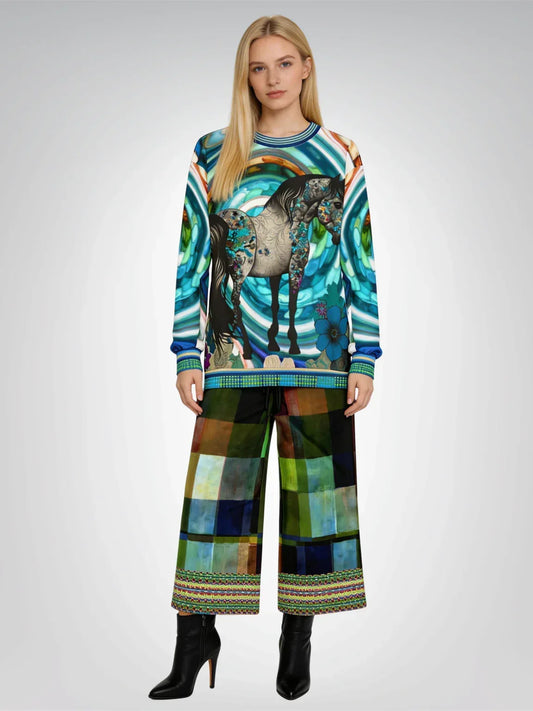 My Beautiful Belle in Colorful Tattoo Design Unisex Sweatshirt (Gold Label)