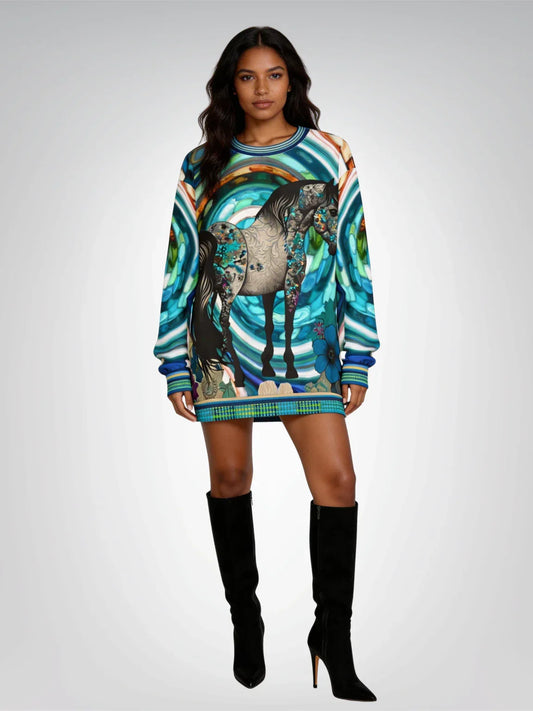 My Beautiful Belle in Colorful Tattoo Design Unisex Sweatshirt (Gold Label)