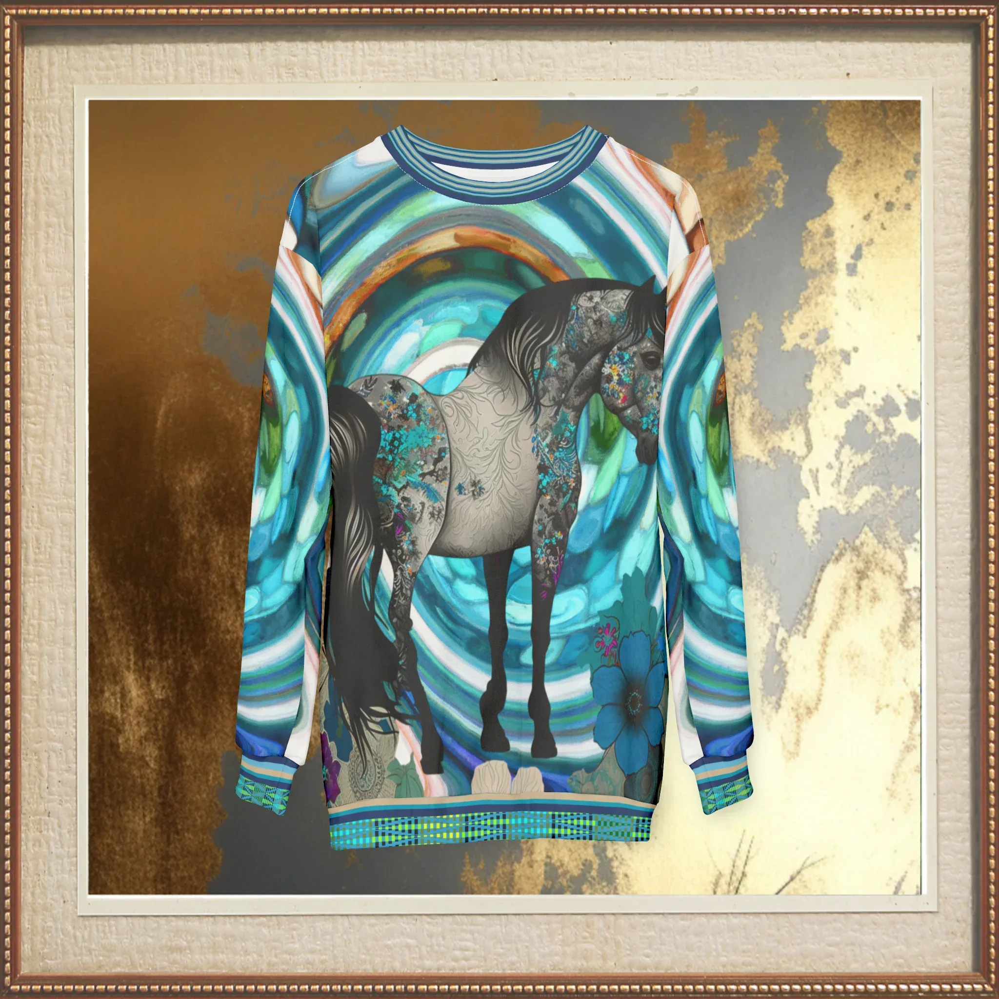 My Beautiful Belle in Colorful Tattoo Design Unisex Sweatshirt (Gold Label)