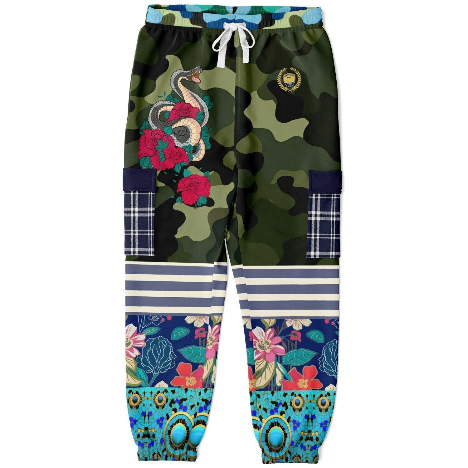 My Floral Camo Paradise - Year of the Snake Eco-Poly Cargo Joggers