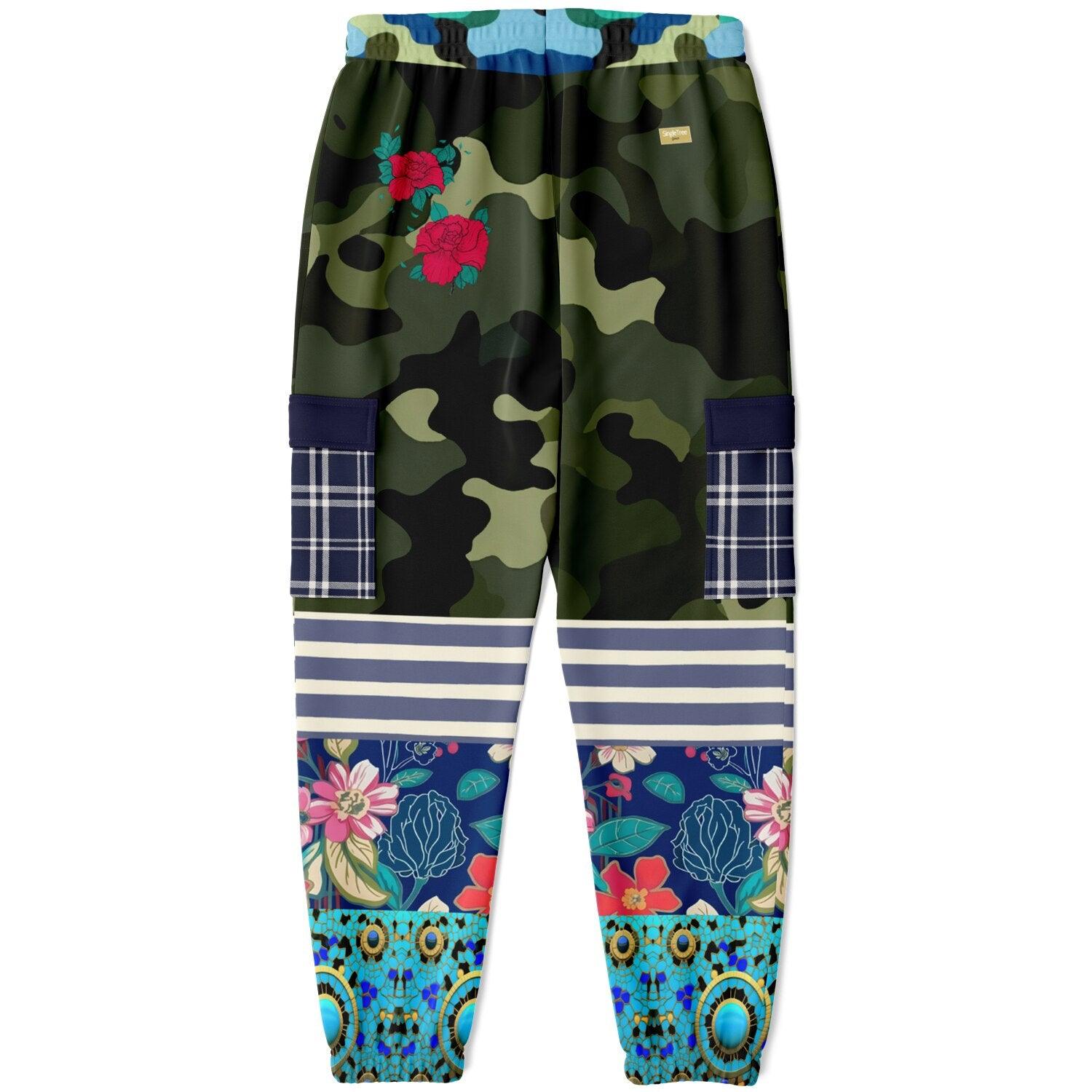 My Floral Camo Paradise - Year of the Snake Eco-Poly Cargo Joggers