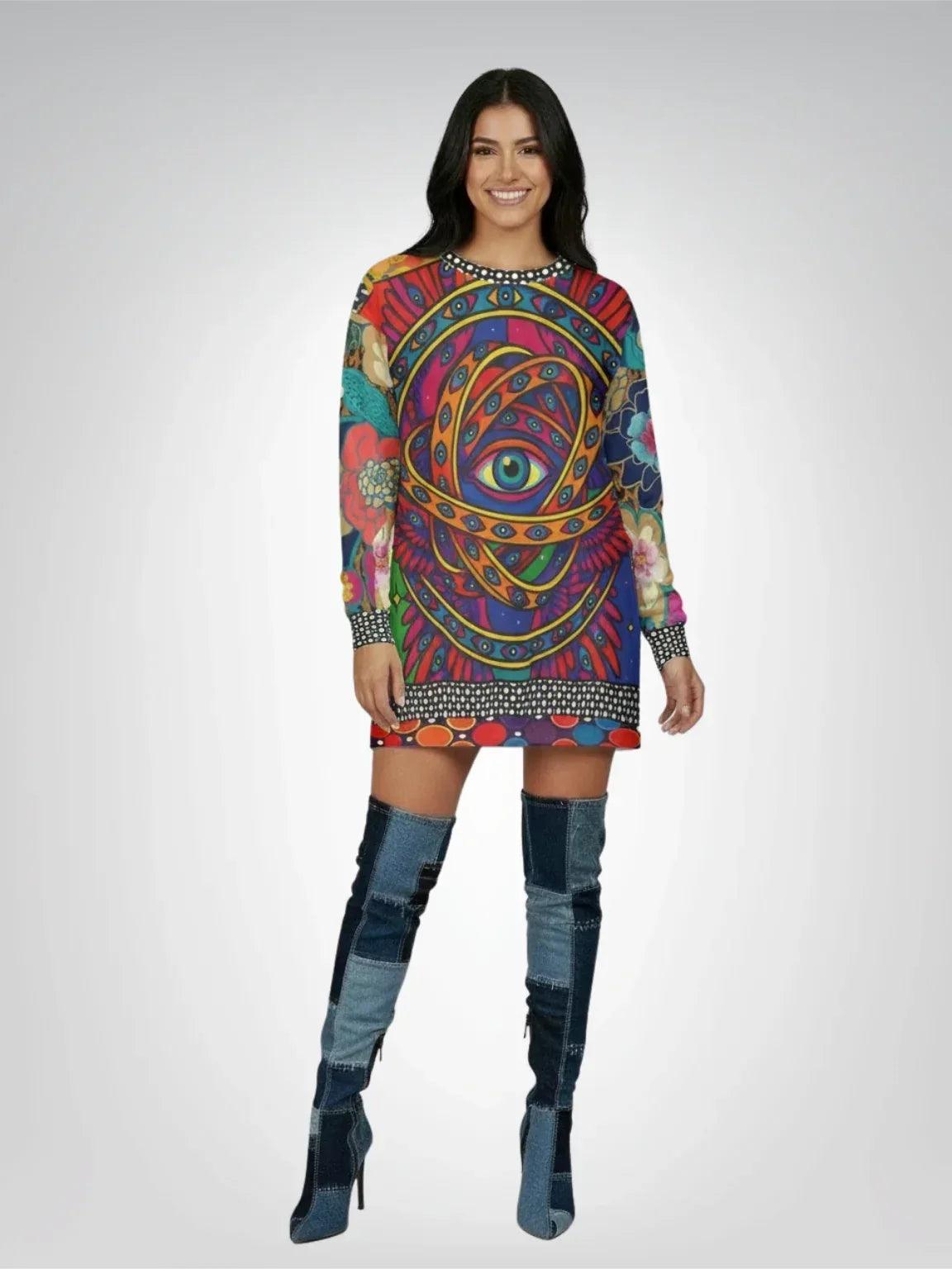 My Friend the Ophanim - Angel in Pop Art Unisex Sweatshirt (Gold Label)