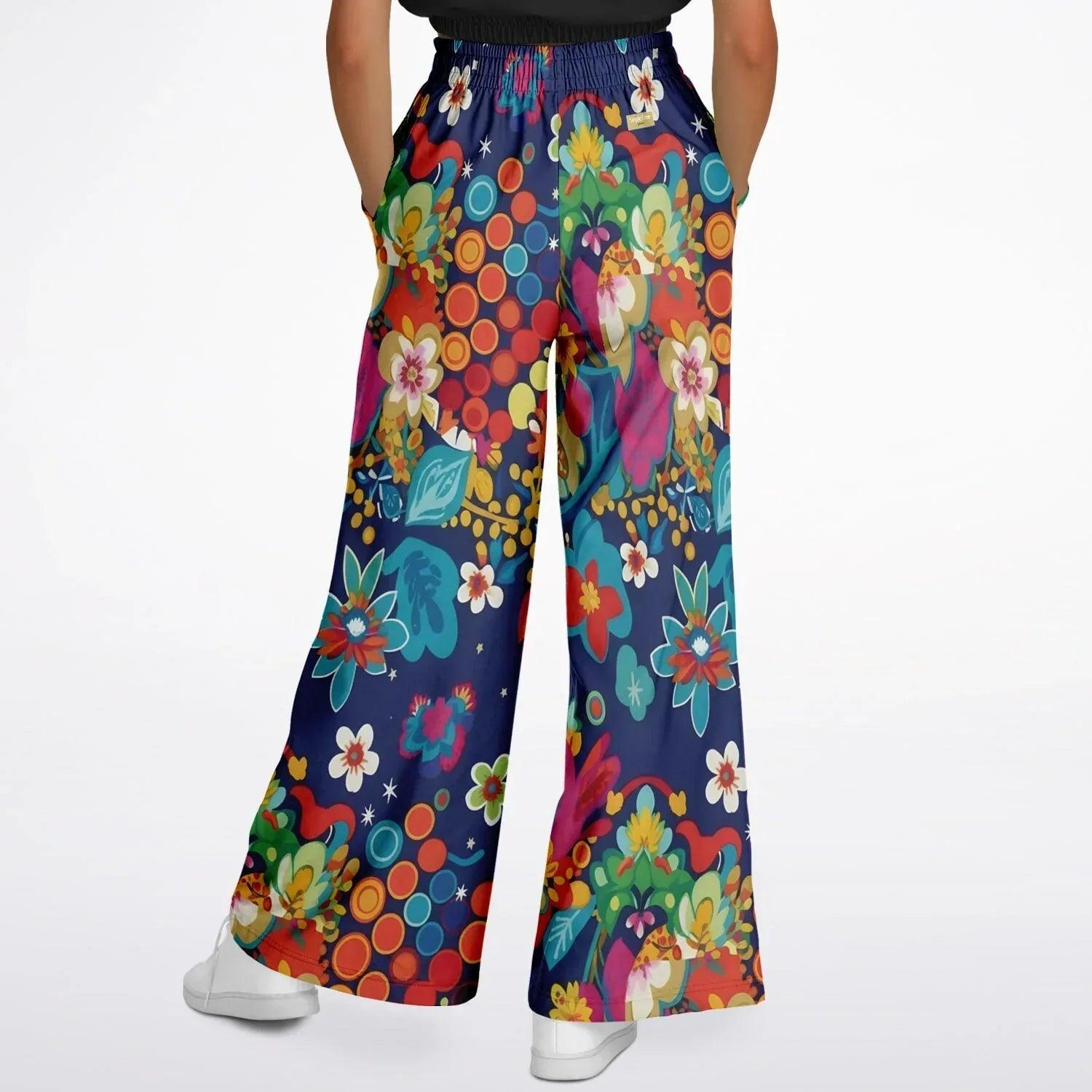 My Friend the Ophanim Tropical Splash Eco-Poly Wide Leg Pants