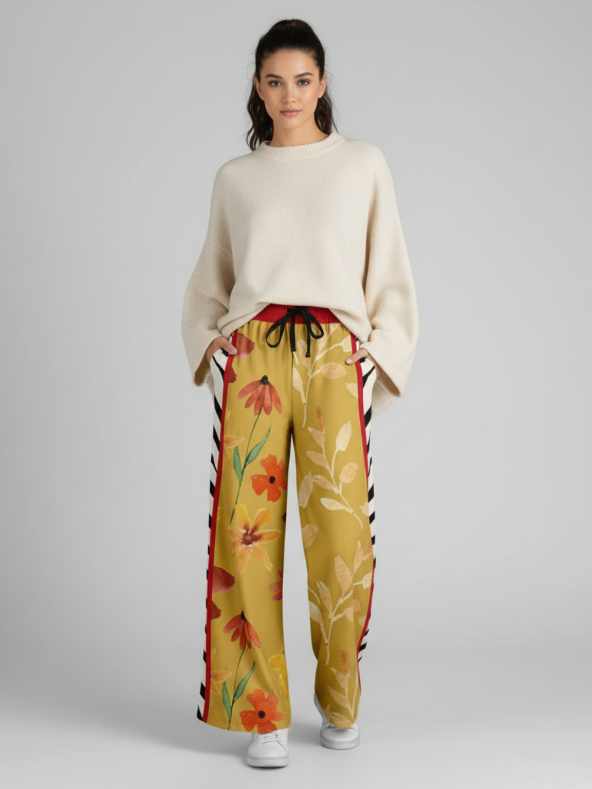 My Hippie Island Floral Eco-Poly Wide Leg Pants