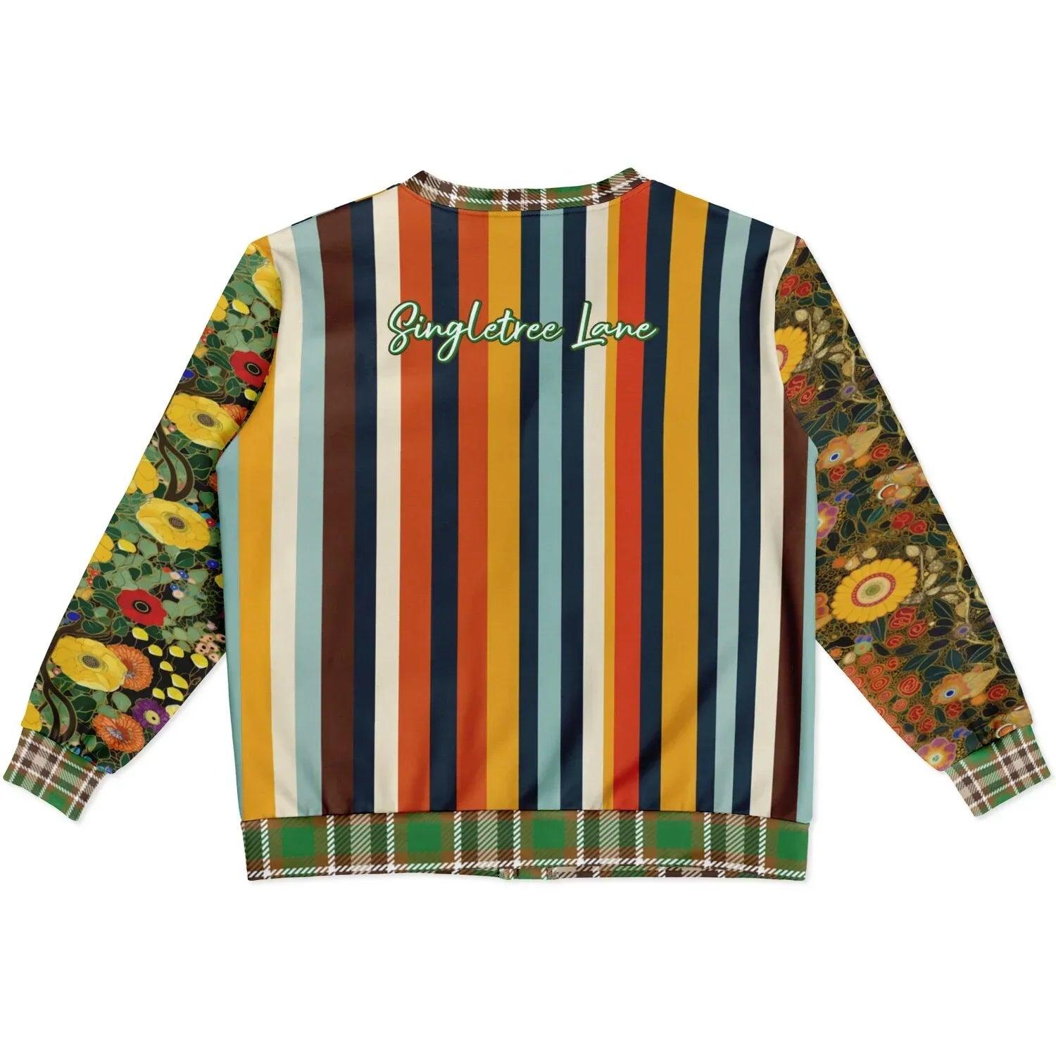 My Life as a Fairy Floral Stripe Heavyweight Unisex Cardigan