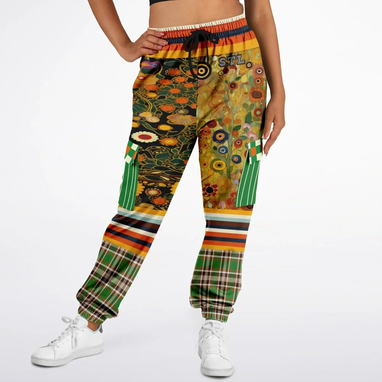 My Life as a Fairy Floral Stripe Eco-Poly Unisex Cargo Joggers