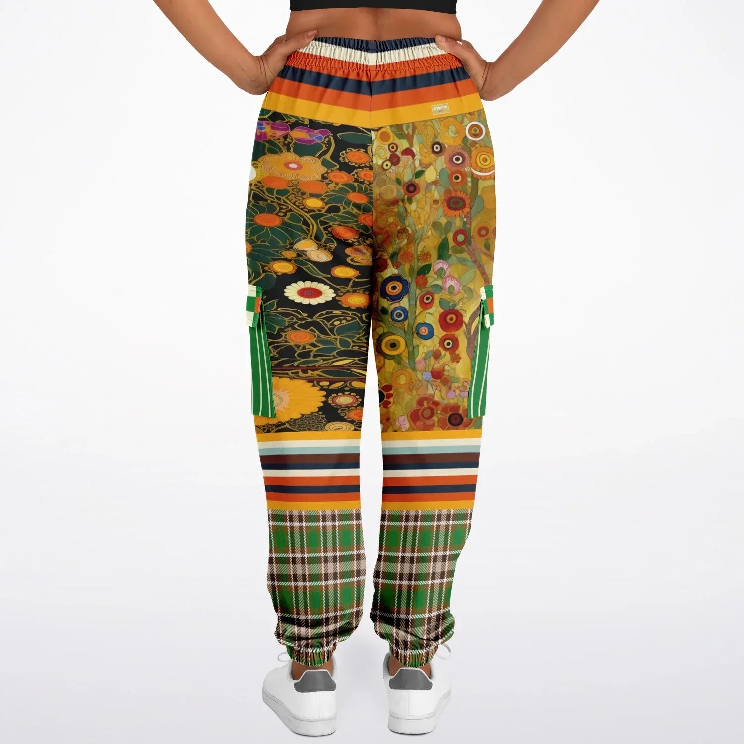 My Life as a Fairy Floral Stripe Eco-Poly Unisex Cargo Joggers