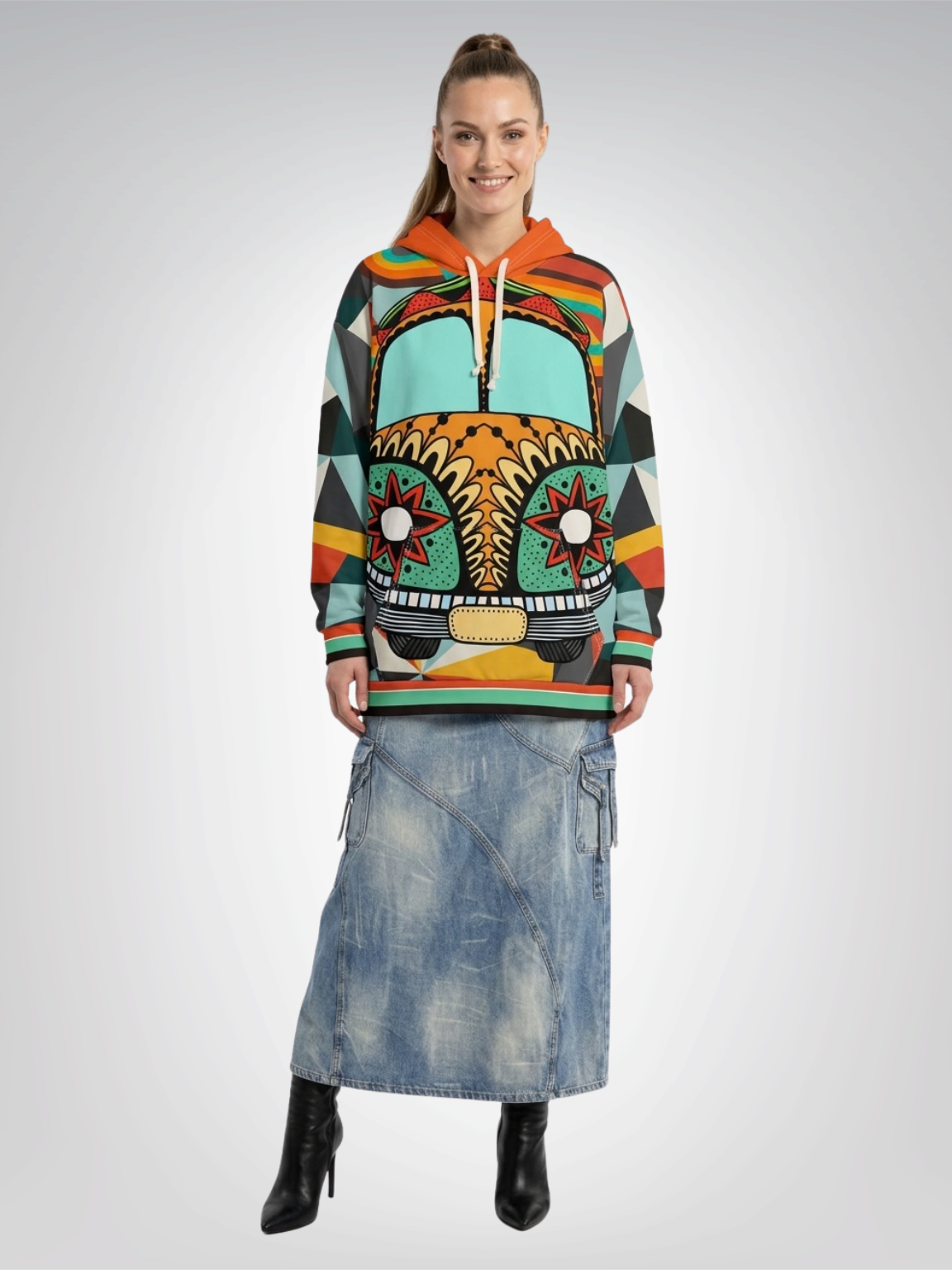 My Retro Jalopy 70s Style Unisex Hoodie (Gold Label)