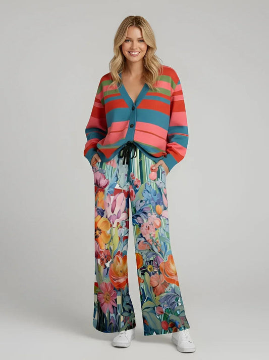 My Rugby Life in Pink Knitted Cardigan