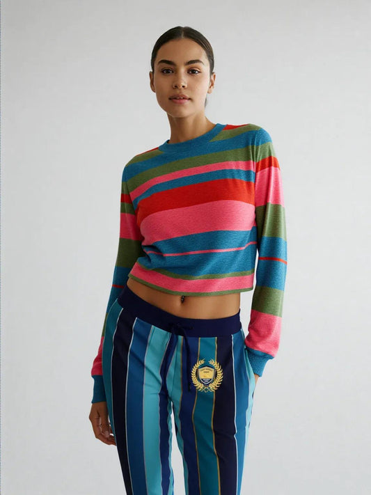 Blue Mood Rugby Stripe Eco-Poly Unisex Joggers