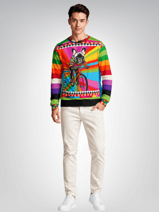 French Bulldog - Off to the Races Unisex Sweatshirt (Gold Label)