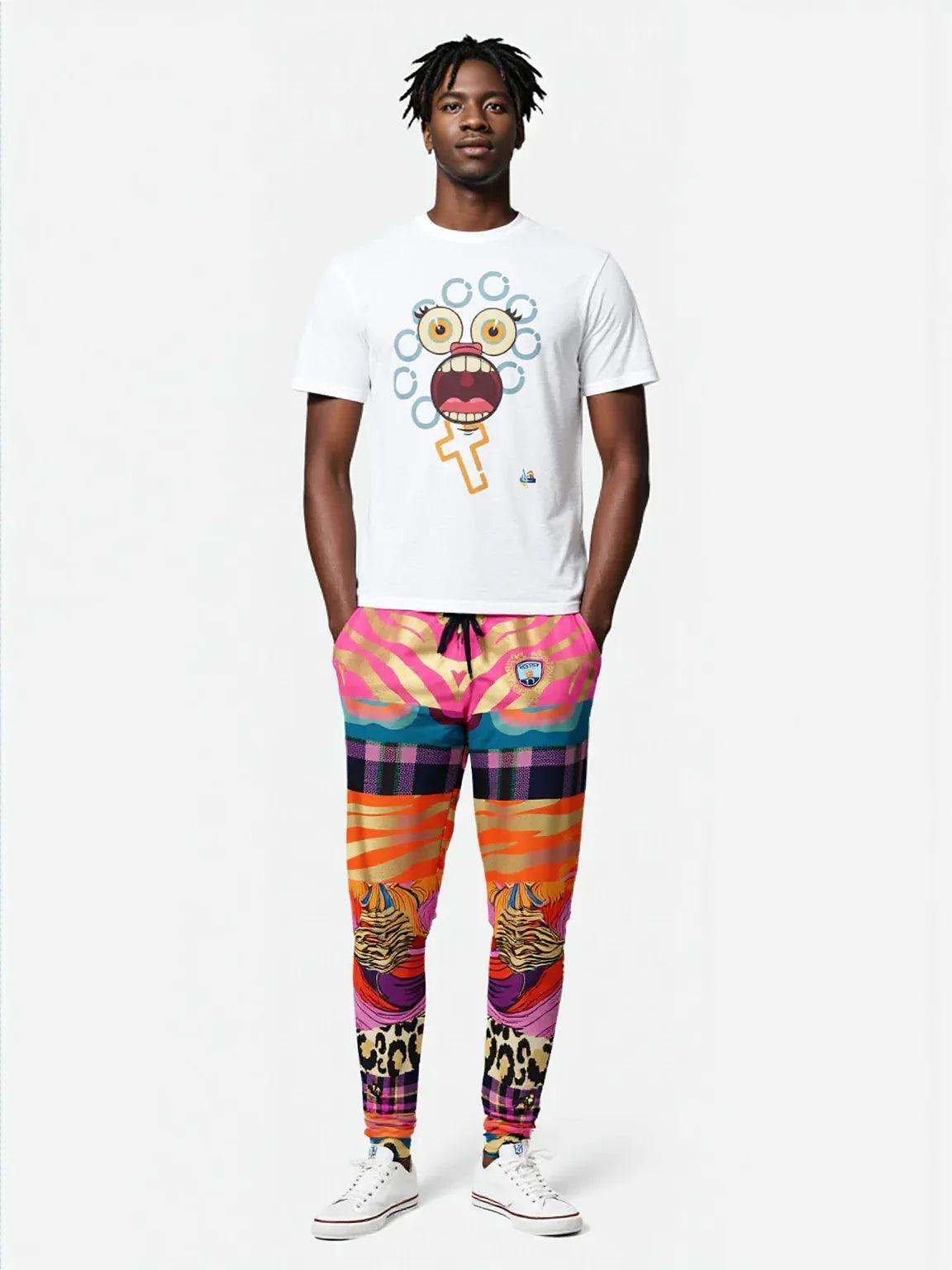 Release the Krakken Patchwork Zebra Eco-Poly Unisex Joggers