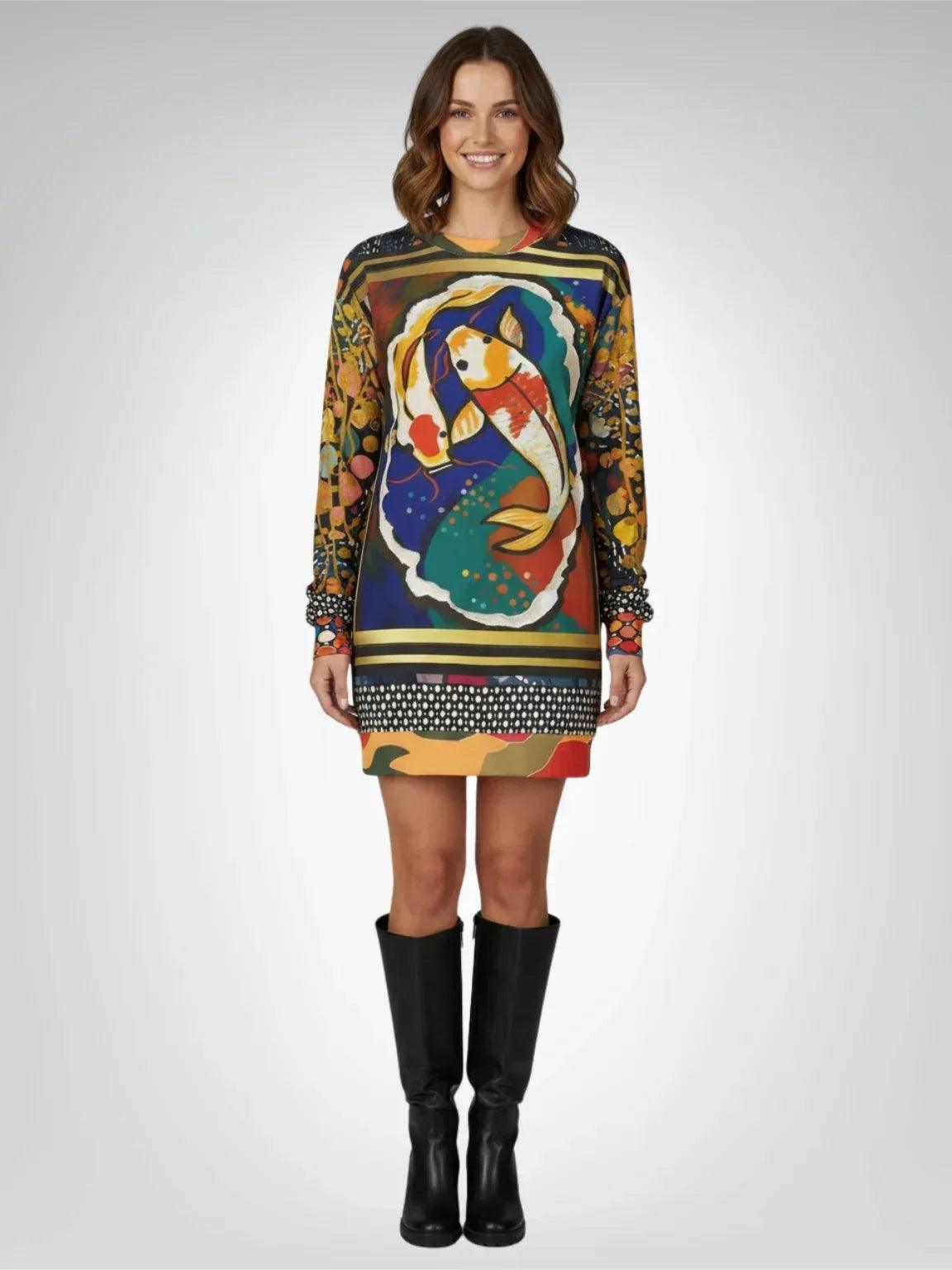 One Koi Two Koi - Best of Luck Picture Art Unisex Sweatshirt (Gold Label)