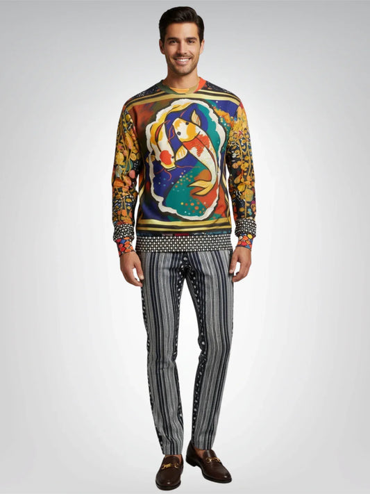 One Koi Two Koi - Best of Luck Picture Art Unisex Sweatshirt (Gold Label)