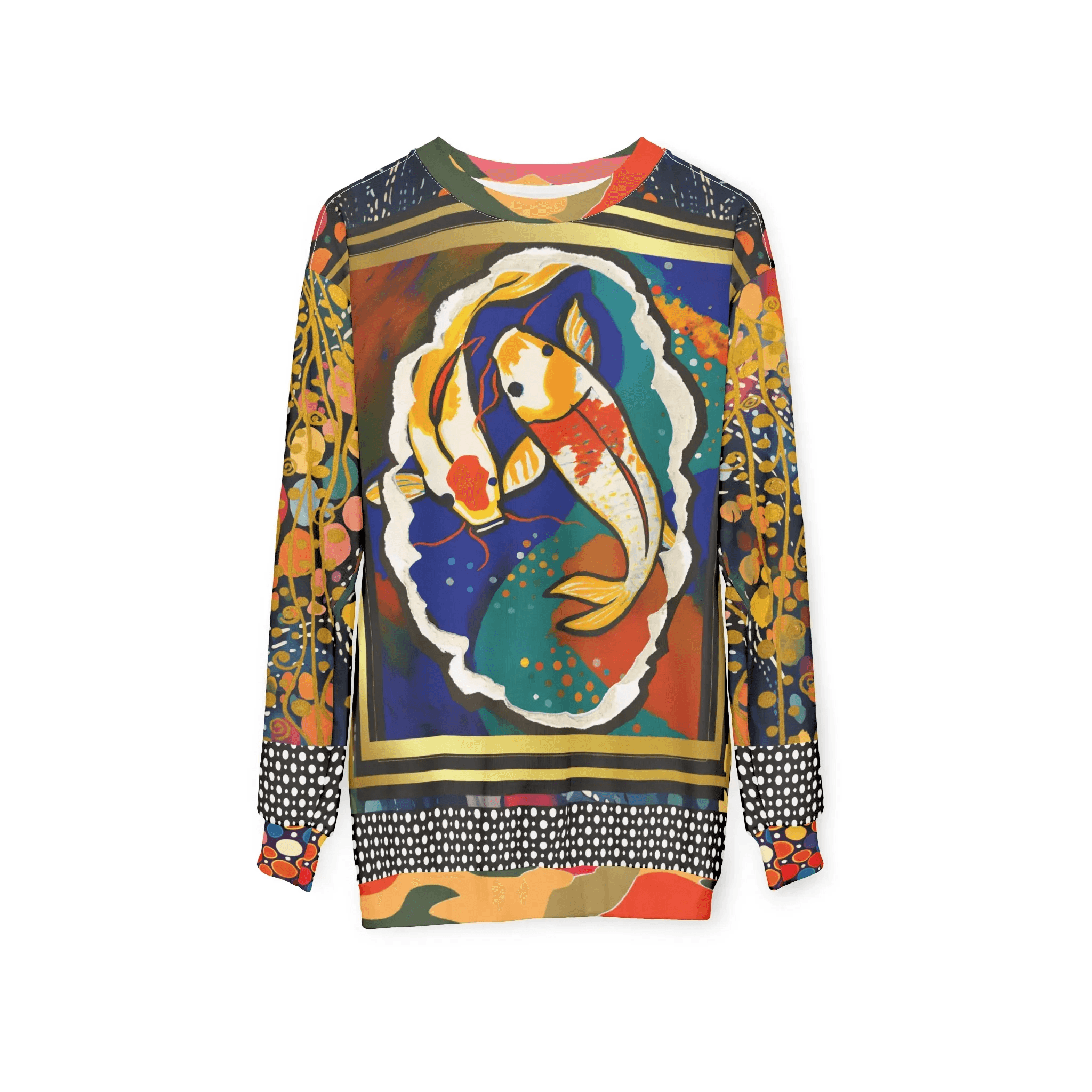 One Koi Two Koi - Best of Luck Picture Art Unisex Sweatshirt (Gold Label)