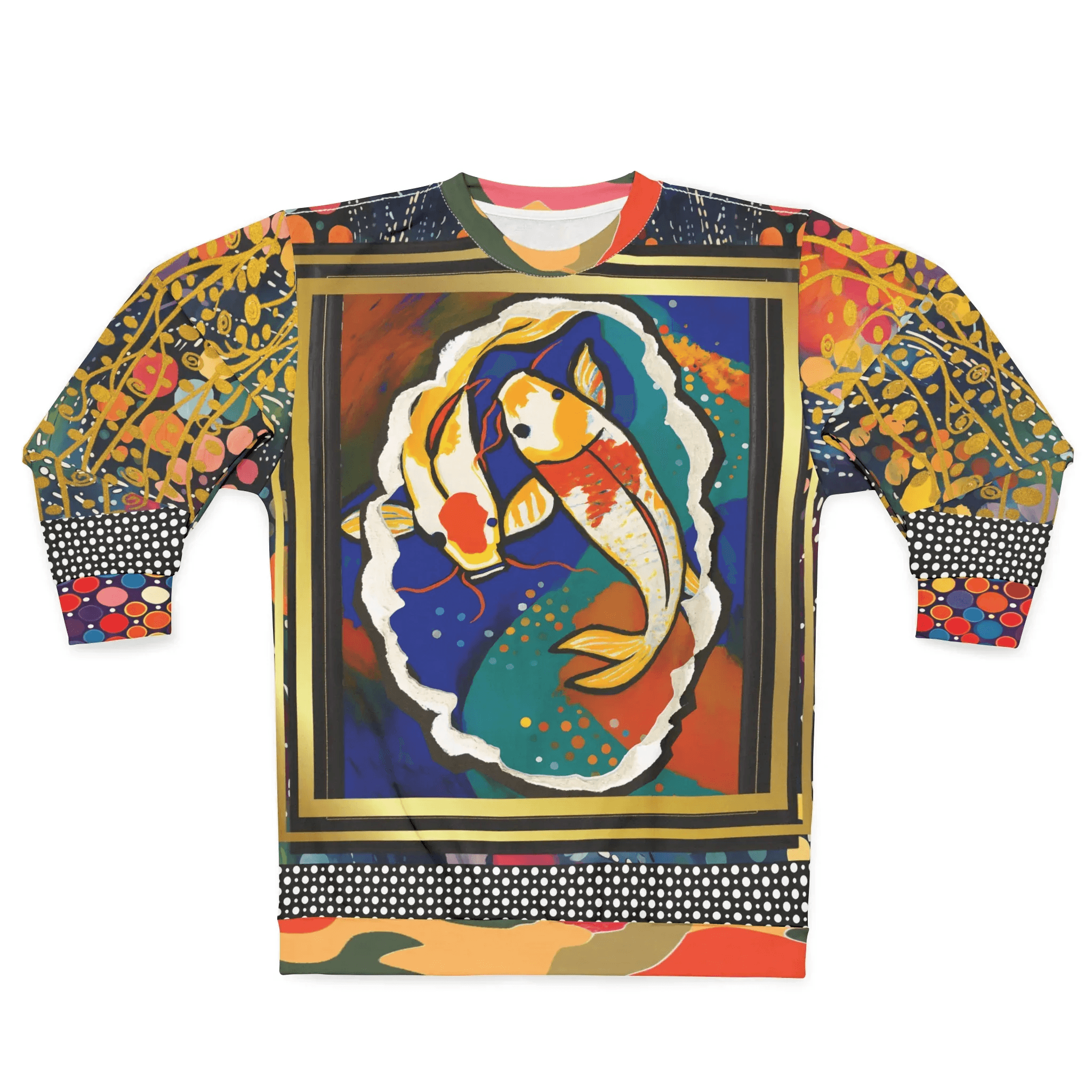 One Koi Two Koi - Best of Luck Picture Art Unisex Sweatshirt (Gold Label)