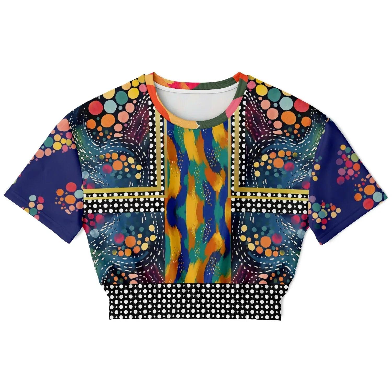 One Koi Two Koi Constellation Eco-Poly Short Sleeve Cropped Pullover