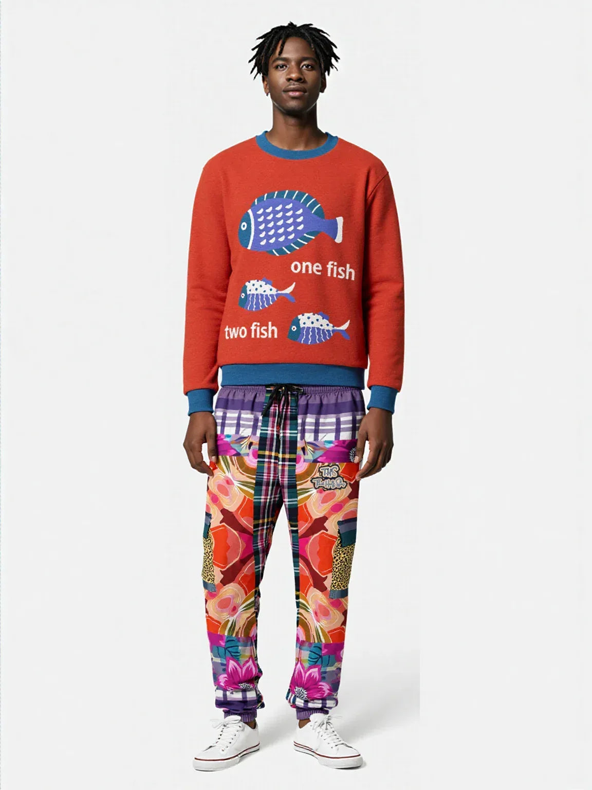 Look of Betrayal Plaid Floral Cheetah LUXE Eco-Poly Unisex Cargo Joggers