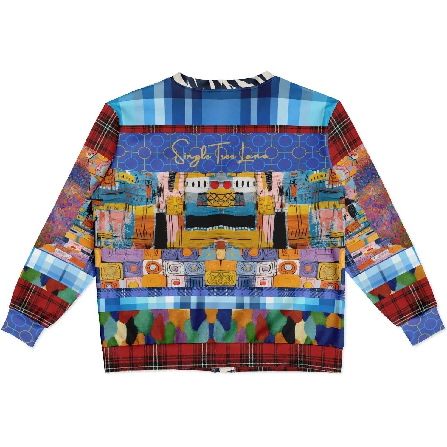 Open Window in Provence - Matisse - Graffiti Patchwork Heavyweight Unisex Cardigan