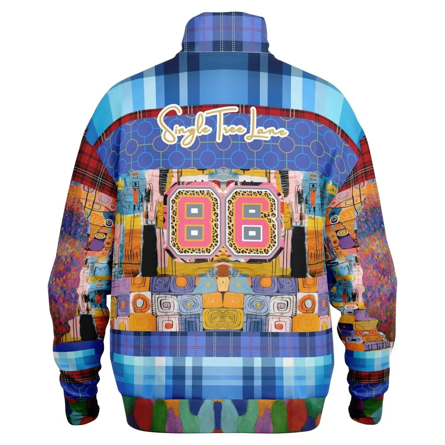 Open Window in Provence - Matisse - Graffiti Patchwork Heavyweight Oversized Quarter Zip Sweatshirt