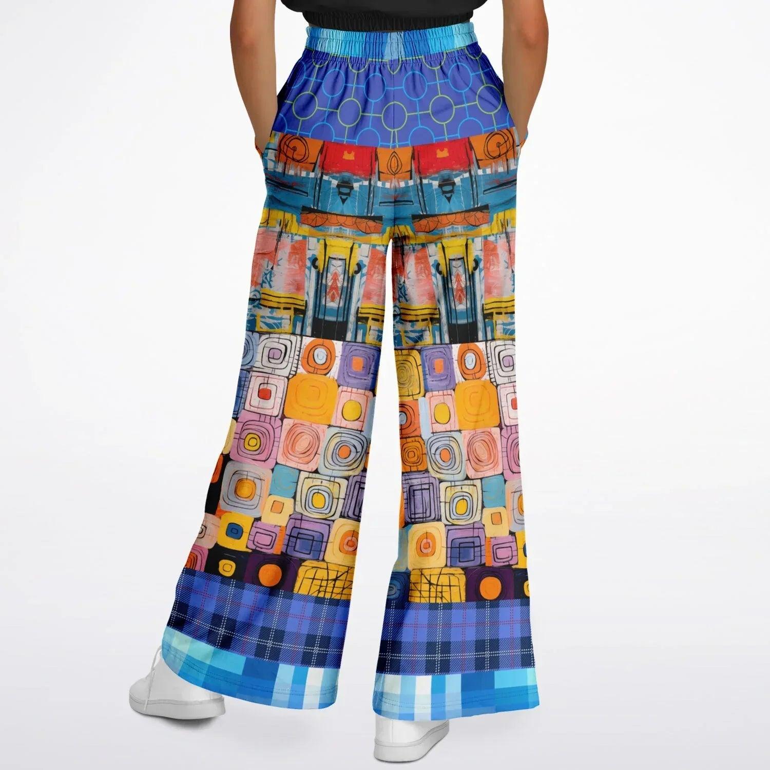 Open Window in Provence - Matisse - Patchwork Eco-Poly Wide Leg Pants