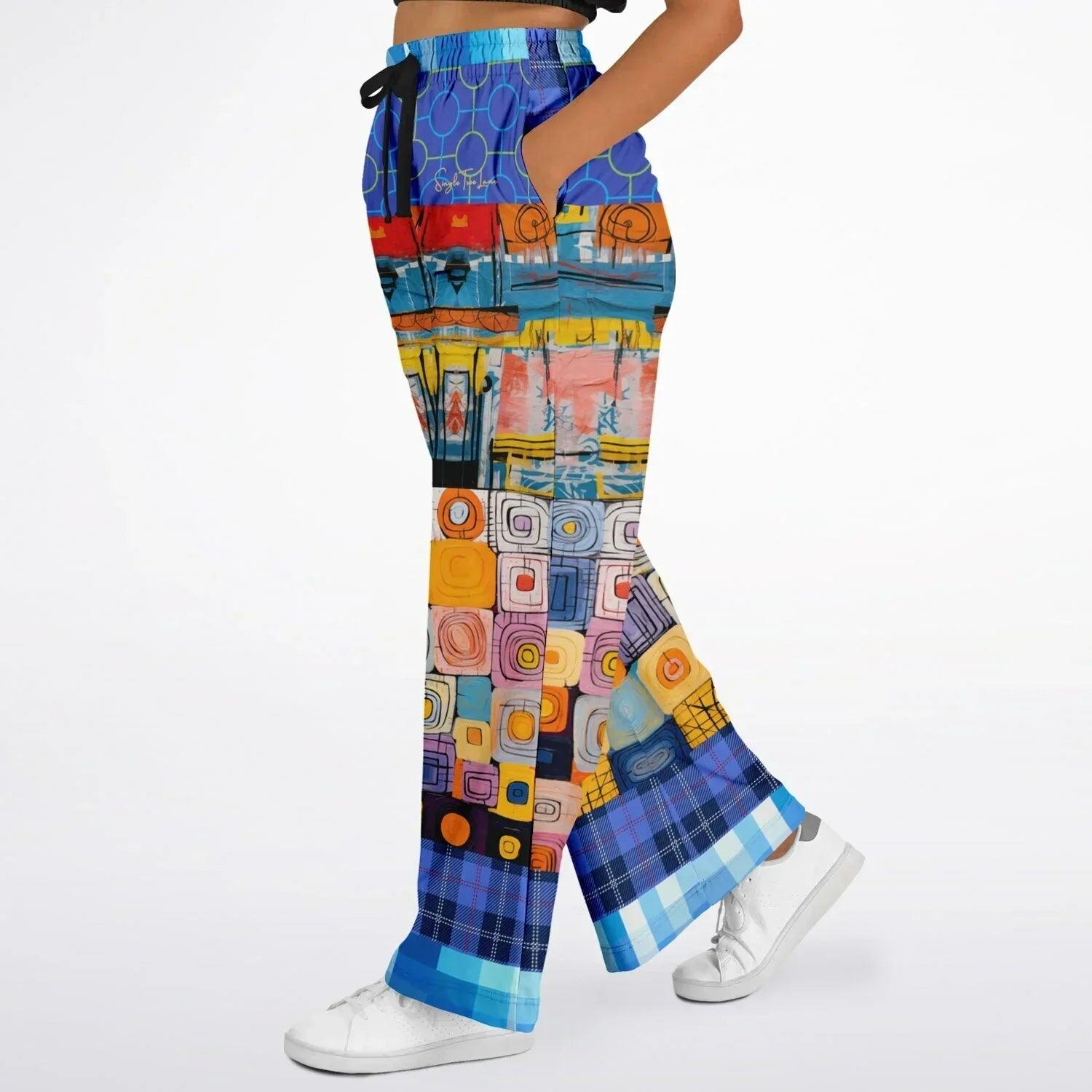 Open Window in Provence - Matisse - Patchwork Eco-Poly Wide Leg Pants