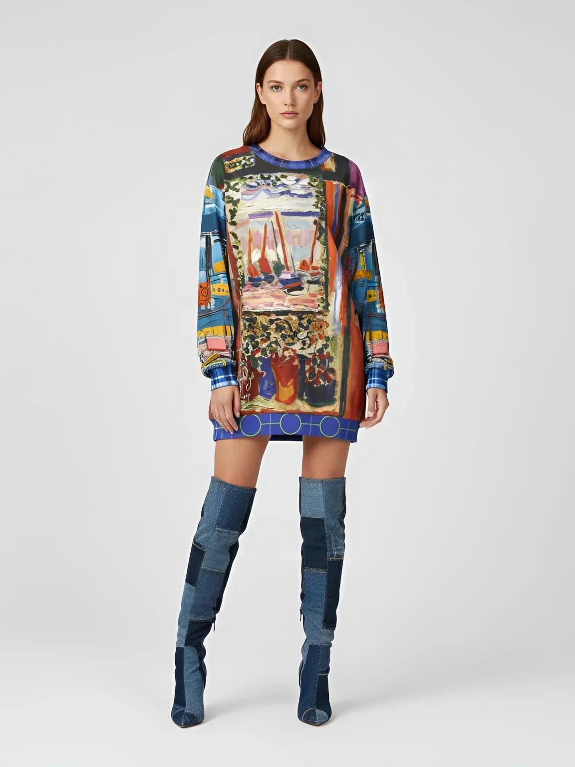 Open Window in Provence - Matisse - Unisex Sweatshirt (Gold Label)