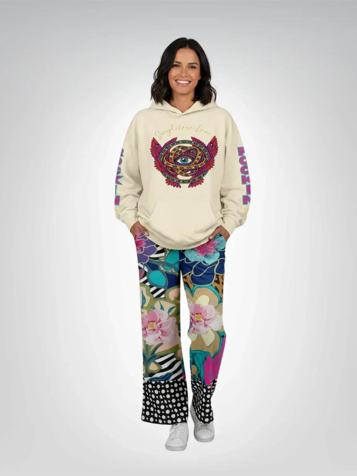 Ophanim - Send Me An Angel Pop Art Angel Heavyweight 3-End Fleece Unisex Hoodie