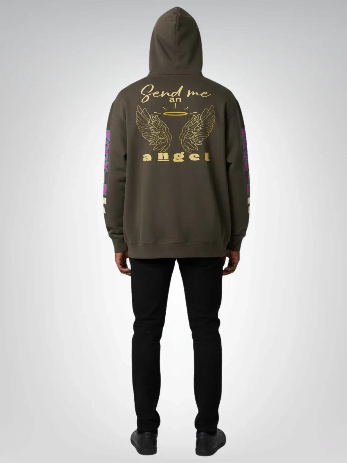 Ophanim - Send Me An Angel Pop Art Angel Heavyweight 3-End Fleece Unisex Hoodie