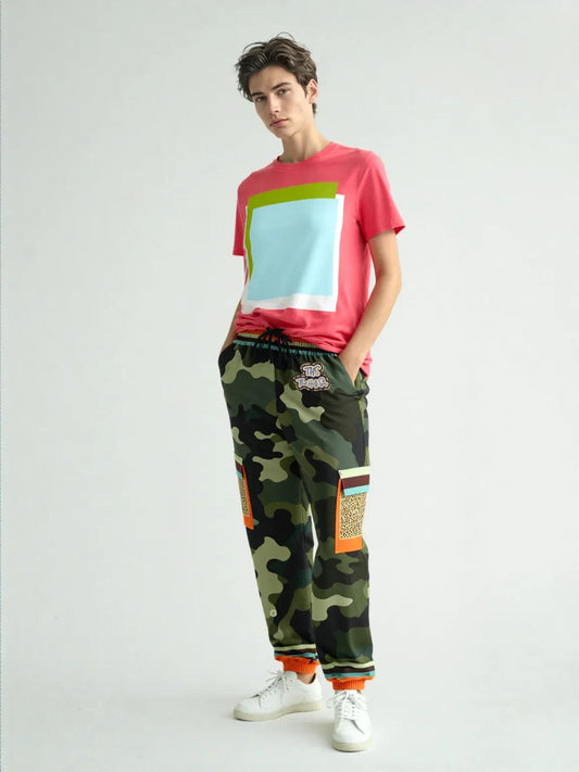 Government Issued Green Camo LUXE Eco-Poly Unisex Cargo Joggers